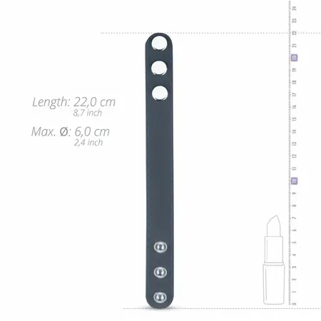 Boner Adjustable Silicone Performance Strap L - Flexible Black Ring System