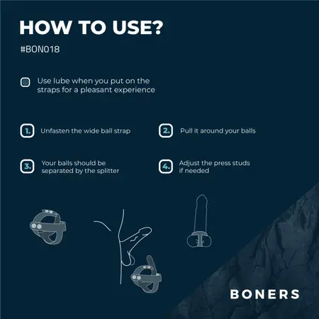 Boners T-Shape Silicone Adjustable Ring System Grey
