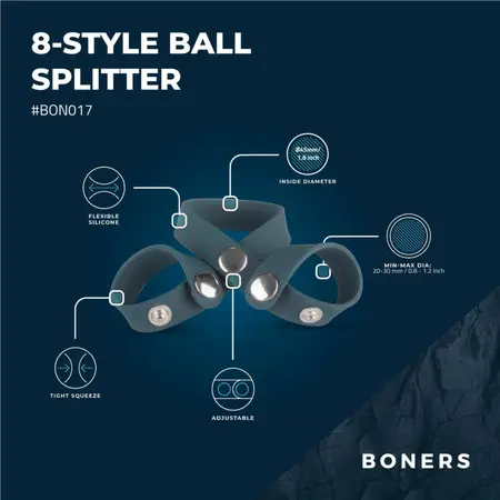 Boners 8-Style Adjustable Silicone Ring System for Gentle Support