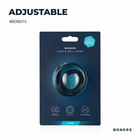 Boners Adjustable Silicone Intimate Strap S/M - Ergonomic Fit