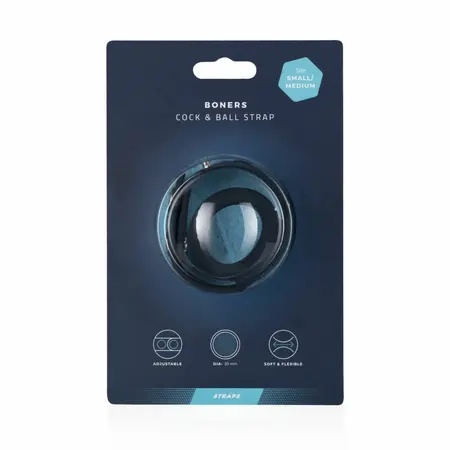 Boners Adjustable Silicone Intimate Strap S/M - Ergonomic Fit