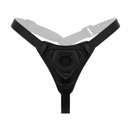 EasyToys Silicone Strap-On Set Adjustable Harness Compact Black 110cm