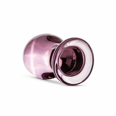 Glas Pink Medium Anal Glass Plug - Smooth Borosilicate, 4.3 cm