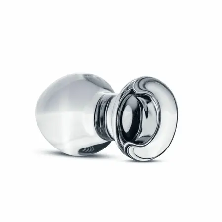 Glas Intimate Plug Model No. 26 Clear Glass Medium Size