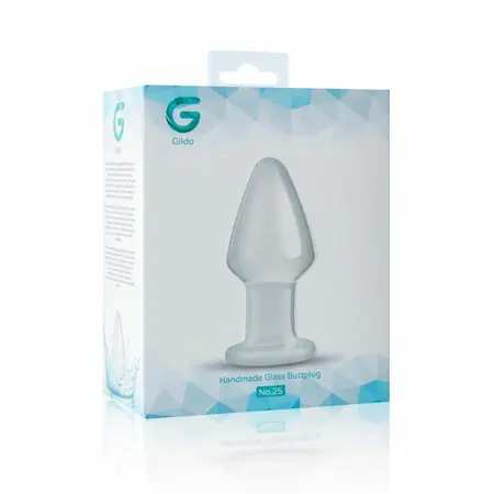 Glas Model No. 25 Medium Glass Anal Accessory 4.6 cm Clear