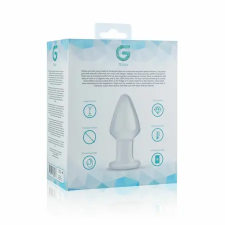 Glas Model No. 25 Medium Glass Anal Accessory 4.6 cm Clear