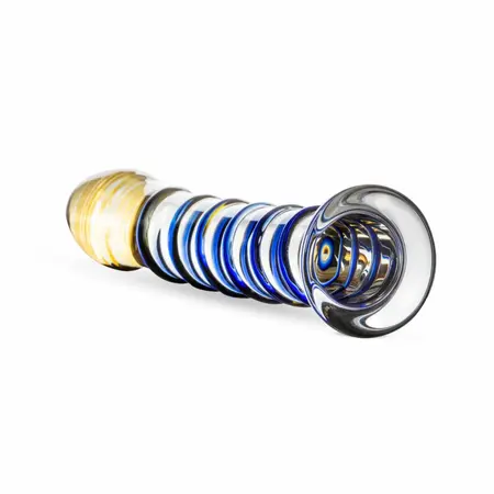 EasyToys Glass Intimate Device No. 1 Transparent-Blue Curved Design