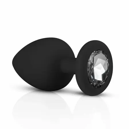 EasyToys Silicone Anal Trainer Set with Decorative Gem Black 3 pcs