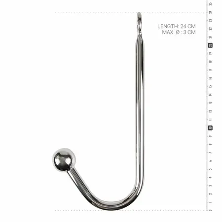 Sinner Gear Steel Bondage Hook with 1 Ball - Anatomic Restraint System