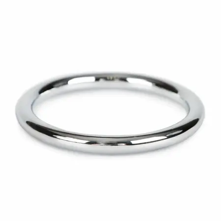 Sinner Gear Steel Intimate Ring Set - 3 Sizes, Silver, Anatomical Design