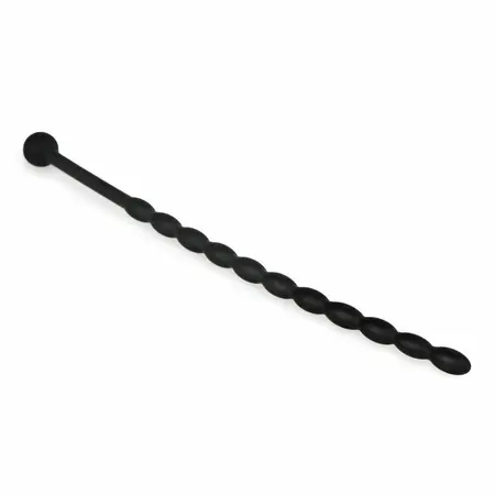 Sinner Gear Silicone Intimate Dilator - Black, Flexible Ribbed Design