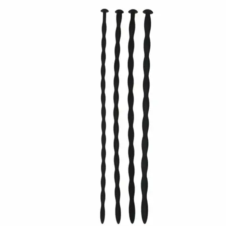 Ouch! Silicone Dilator Set Flexible Medical-Grade 5 Sizes Black