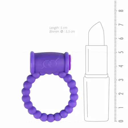 EasyToys Vibrating Intimate Ring Purple - Flexible Silicone Design