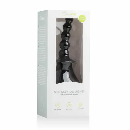 Steamy Intimate Hygiene System Silicone Cleaning Device Black 225ml