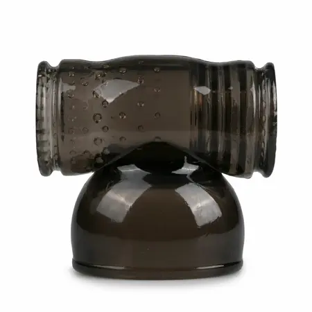 EasyToys Black Silicone Wand Attachment - Anatomical Extension