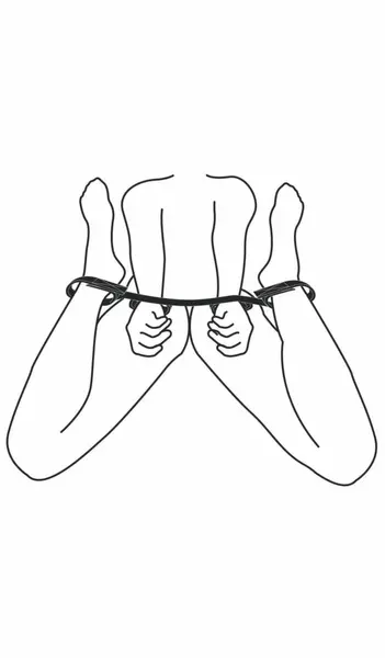 EasyToys Adjustable Restraint Bar with Faux Leather Cuffs - Black, Universal Fit