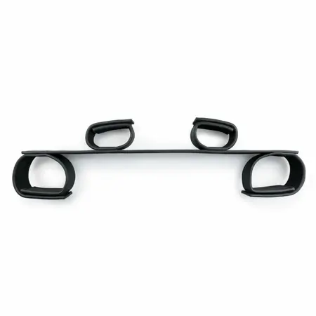 EasyToys Adjustable Restraint Bar with Faux Leather Cuffs - Black, Universal Fit