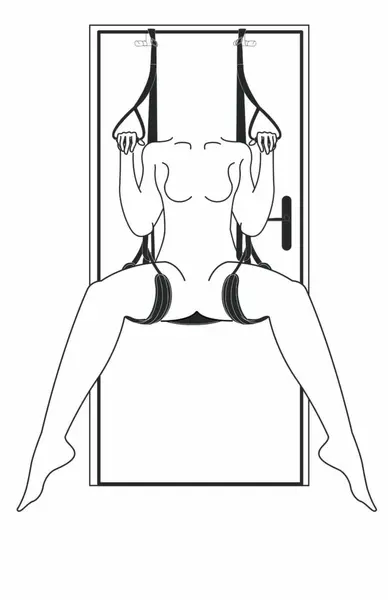 EasyToys Leg & Bum Support Adjustable Over-The-Door Intimate Swing 150kg