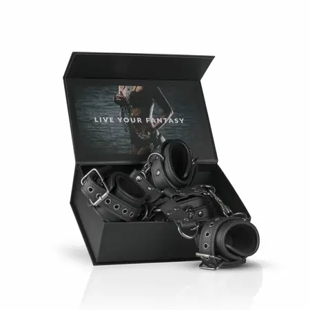 EasyToys Bondage System - Adjustable Faux Leather Hogtie Restraint Set