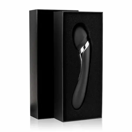 Sway Vibes Dual-Ended Wand Massager Black Rechargeable Waterproof