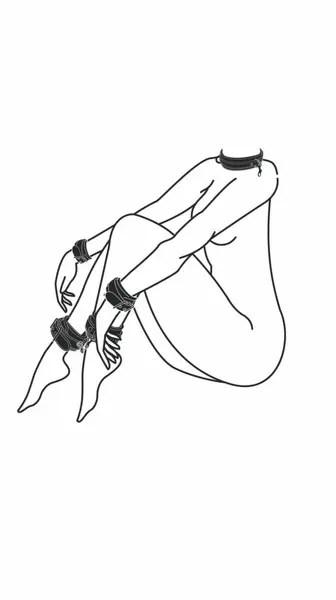 EasyToys Bondage Set - Adjustable Faux Leather Collar & Cuffs Kit