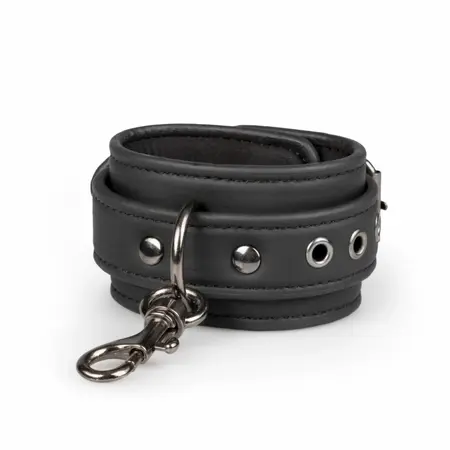 EasyToys Bondage Set - Adjustable Faux Leather Collar & Cuffs Kit