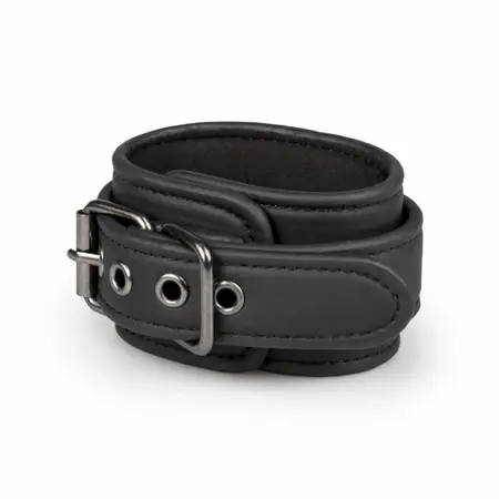 EasyToys Ankle Cuffs Faux Leather Adjustable Black 13-30cm