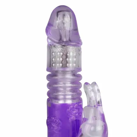 EasyToys Dual-Action Rabbit Vibrator Purple 12-Mode Intimate Device