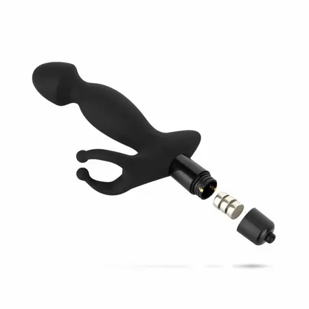 Satisfyer Pounding Pete Intimate Silicone Vibrating System Black