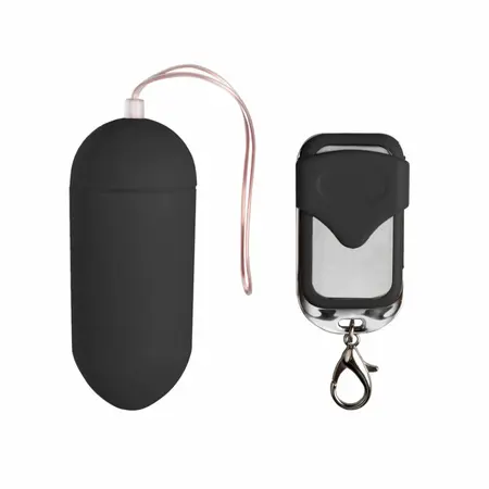 Easytoys Vibration Egg Black - Wireless Remote, 10 Modes, 20m Range