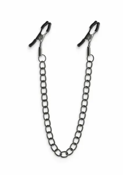 NS Novelties Nipple Clamps DC2 Adjustable Silicone-Tipped Metal Clips