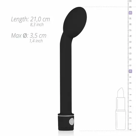 EasyToys G-Spot Black Model - Waterproof Curved Intimate Massager