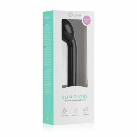 EasyToys G-Spot Black Model - Waterproof Curved Intimate Massager