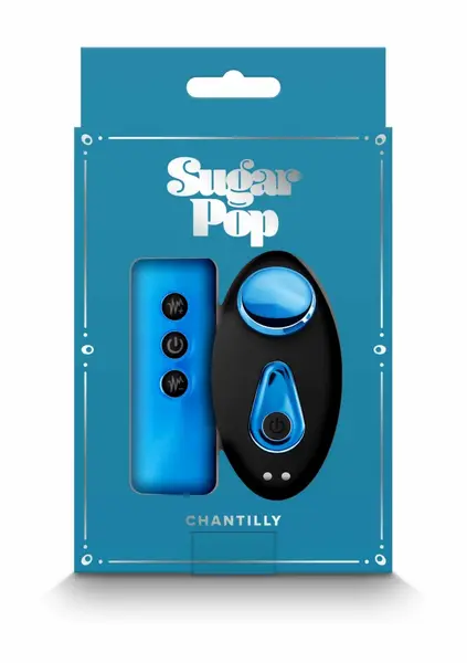 Sugar Pop Chantilly Remote-Controlled Panty Vibe, Platinum Silicone, Pink