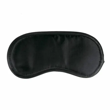 Rimba Black Satin Soft Eye Mask - Comfort Fit Blindfold