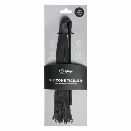 EasyToys Black Silicone Sensory Play Tickler - Flexible Lightweight Model