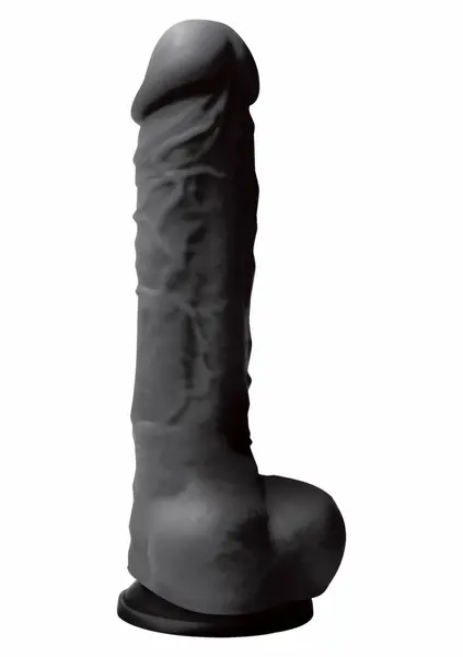 Pleasures Dildo 5 inch Silicone Model with Suction Cup, Black