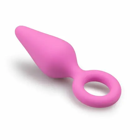 EasyToys Pointy Plug Silicone Tapered Model, Black, Size S