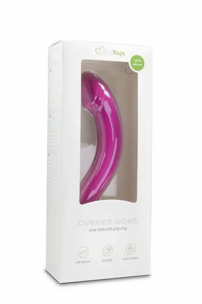 EasyToys Silicone Curved Prostate Massager Black 16 cm - Ergonomic Shape