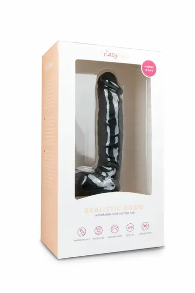 TOYJOY Realistic Model Black 22.5 cm - Anatomical Silicone Device
