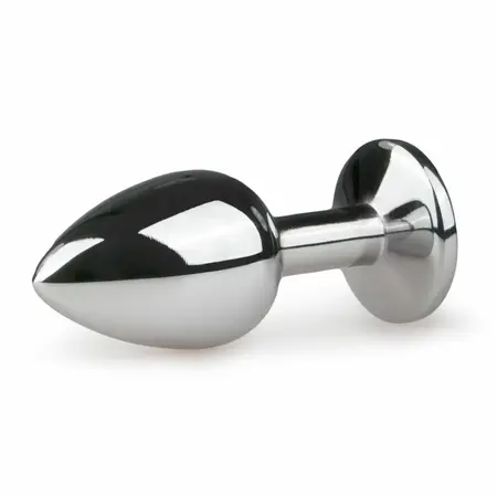 Diogol Metal Plug Silver with Clear Crystal S - Compact Aluminium Model
