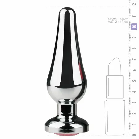Rimba Aluminium Plug Crystal Clear - Tapered Design, Medium Size