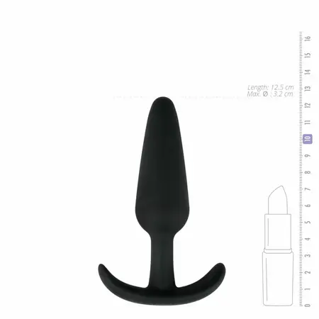 EasyToys Silicone Intimate Plug L Black - Ergonomic Flexible Design