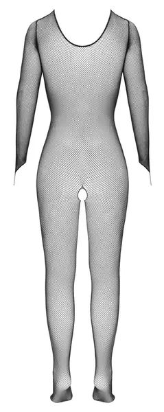 Fantasy Catsuit S-L Black Net Seamless Long Sleeve Bodysuit