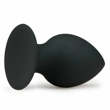 EasyToys Round Plug Black XL - Silicone Intimate Accessory with Suction Base