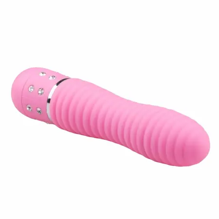 Love Diamond Pink Intimate Massager - Textured Multi-Speed Model