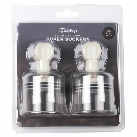 EasyToys Large Vacuum Suction Cups Set for Body Stimulation 2 pcs