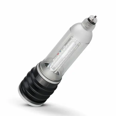 Hydromax 9 хидропомпа за пенис с комфортен пръстен, прозрачна, 27,9 см