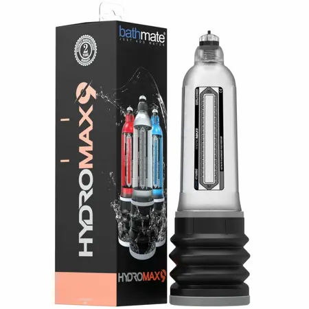 Hydromax 9 хидропомпа за пенис с комфортен пръстен, прозрачна, 27,9 см