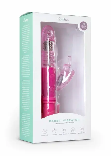 Easytoys Pink Butterfly Vibrator Multi-Speed Waterproof Model